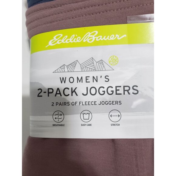 Eddie Bauer‎ Ladies Jogger 2-pack in Blue Night Shadow & Pink Mauve - Size XXL - Picture 5 of 8